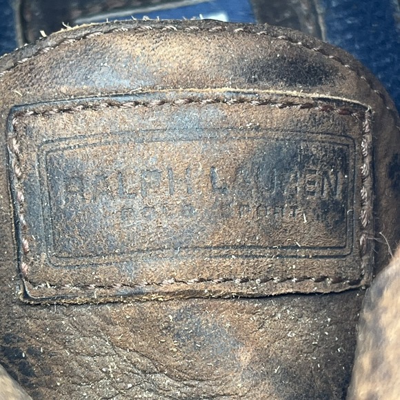 Vintage Ralph Lauren Polo Sport Boots Womens 7‎ Brown Country Ranger Moc Leather - Picture 13 of 16